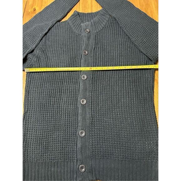 NEW MEN'S TRUE ROCK XXL NAVY LONG SLEEVE BUTTON CARDIGAN - Picture 6 of 7